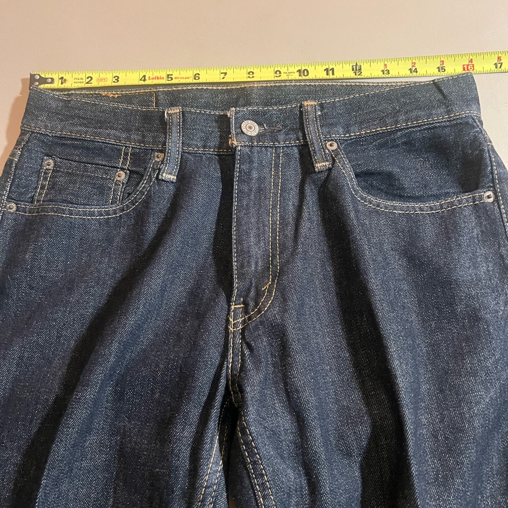 Men's Levi’s 559 Dark Blue Jeans - Size 30 x 32 - Picture 7 of 13